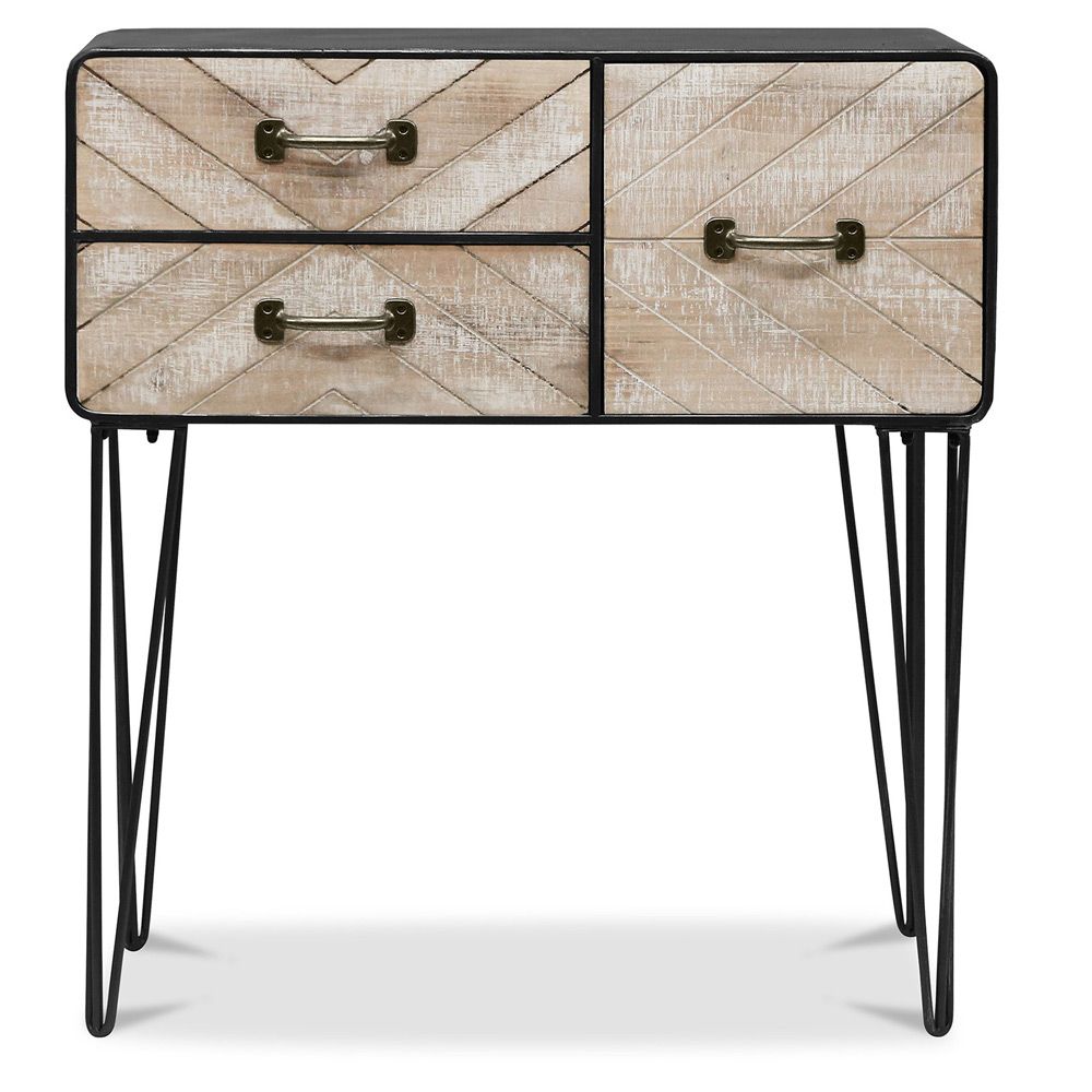 Aparador de Metal - Design Industrial - 3 gavetas - Carson