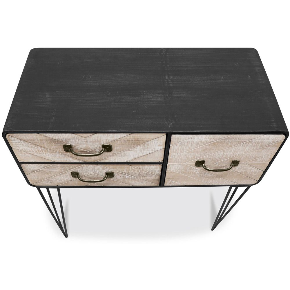 Aparador de Metal - Design Industrial - 3 gavetas - Carson