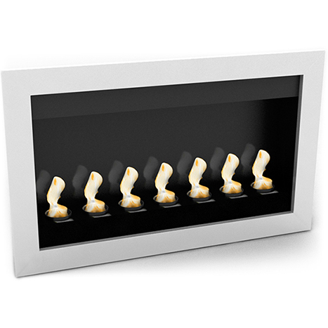 Lareira de etanol contemporânea montada na parede - VPF-FD50-BRANCO