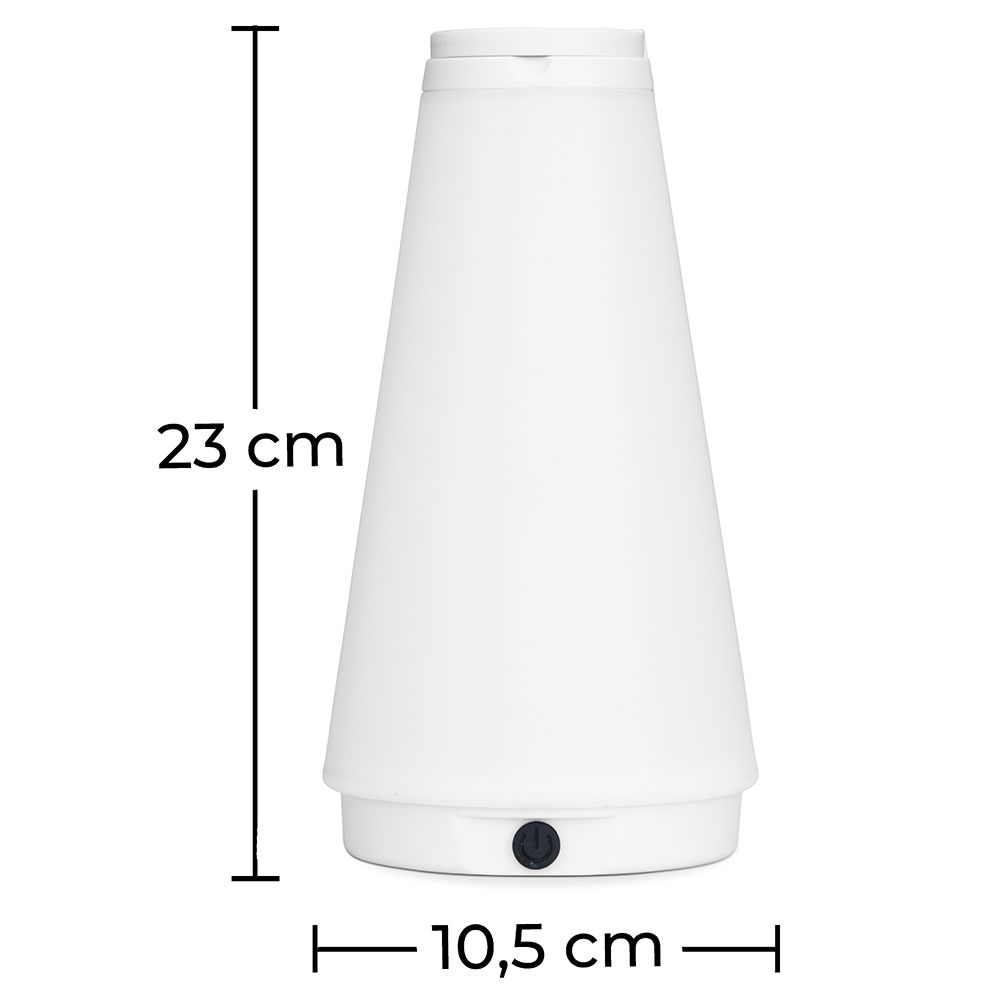 Candeeiro portátil LED USB recarregável - Cone