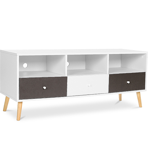 Móvel de TV de Madeira - Design Escandinavo - Quenby 