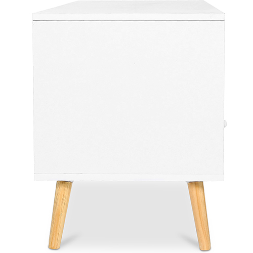 Móvel de TV de Madeira - Design Escandinavo - Quenby 