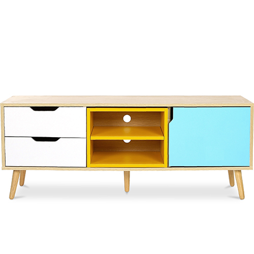 Móvel de TV de Madeira - Design Escandinavo -  Kaira