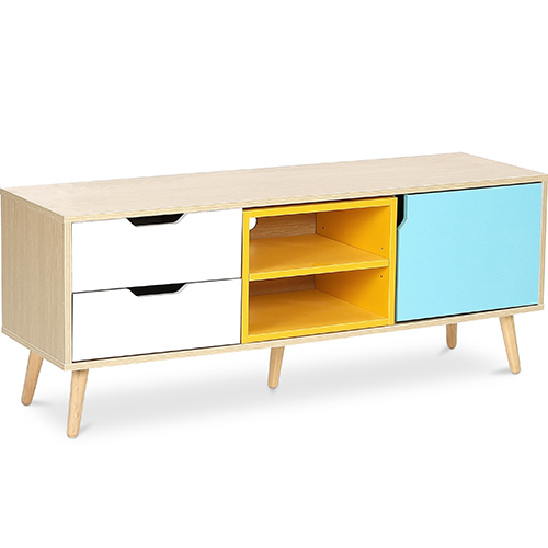 Móvel de TV de Madeira - Design Escandinavo -  Kaira