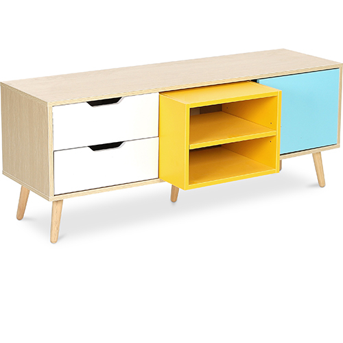 Móvel de TV de Madeira - Design Escandinavo -  Kaira