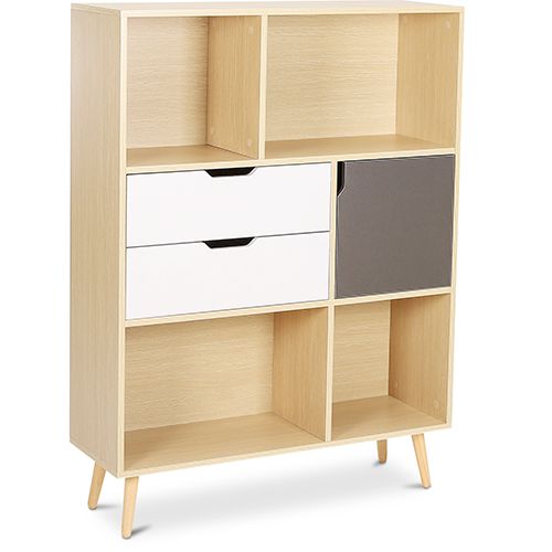 Estante de Madeira - Design Escandinavo - Polani