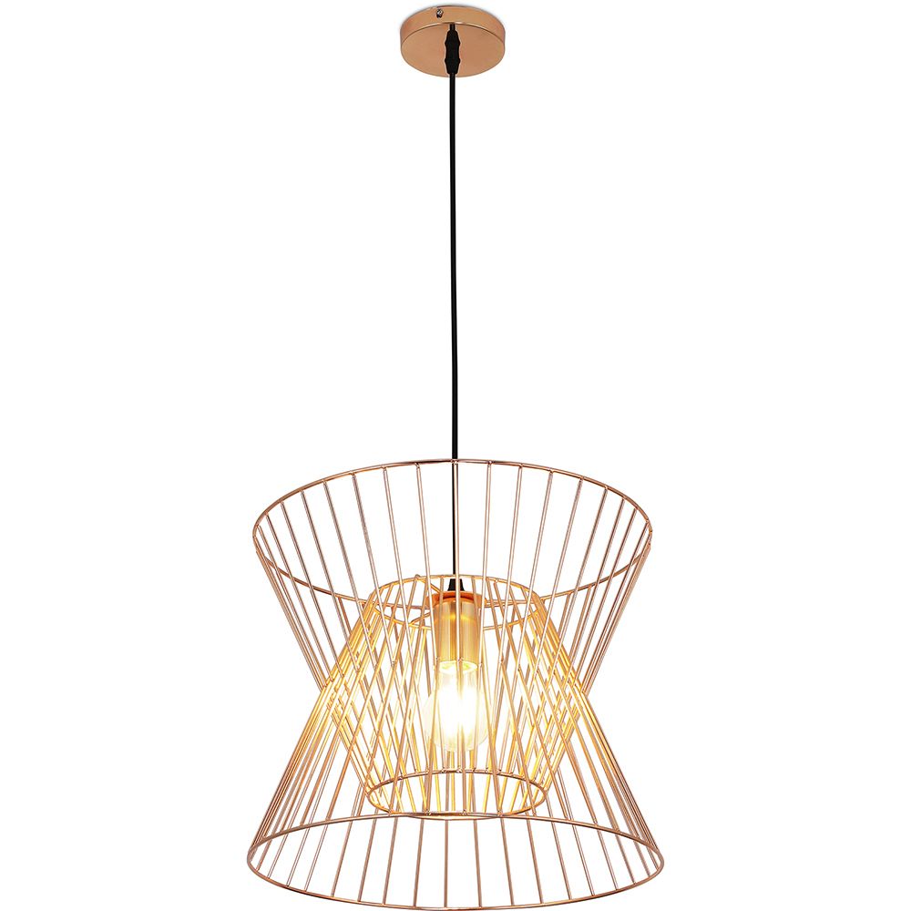 Luminária de teto retrô - Luminária pendente de Desenho - Lena