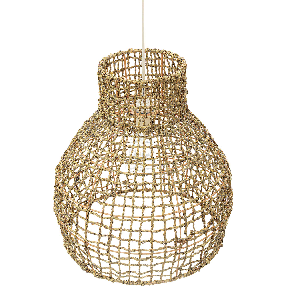 Candeeiro Suspenso de Rattan Natural Estilo Boho Bali - Chi