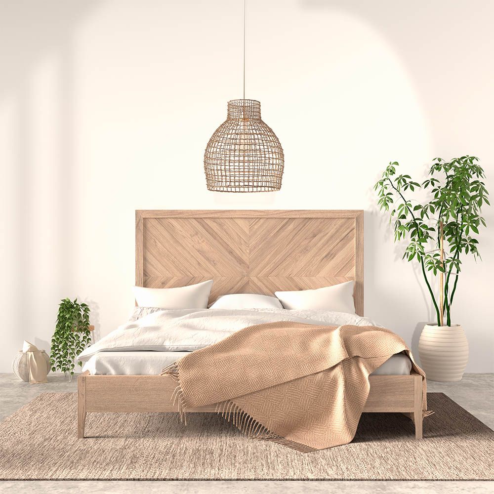 Candeeiro Suspenso de Rattan Natural Estilo Boho Bali - Chi