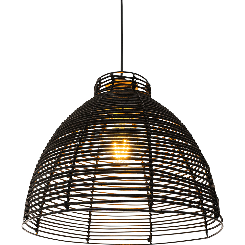 Candeeiro Suspenso de Rattan Natural Estilo Boho Bali - Tui