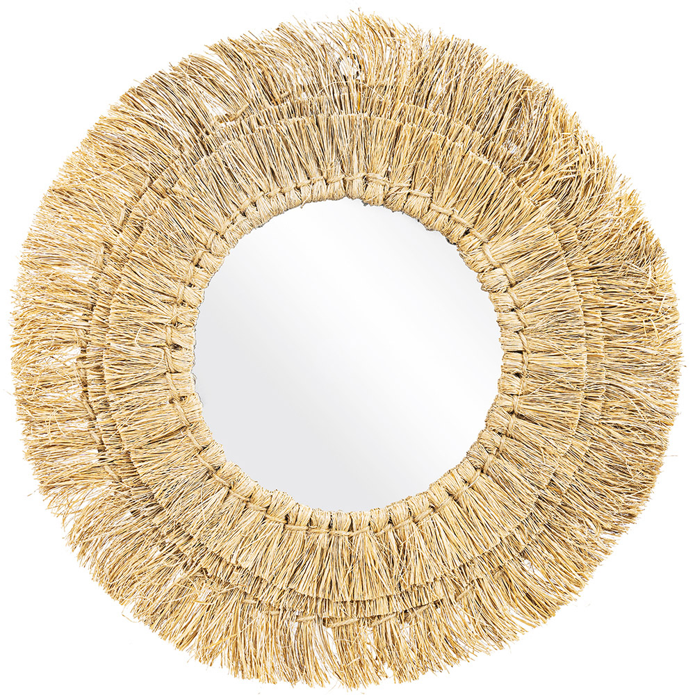 Espelho de Parede - Design Redondo Boho Bali (60 cm) - Qui