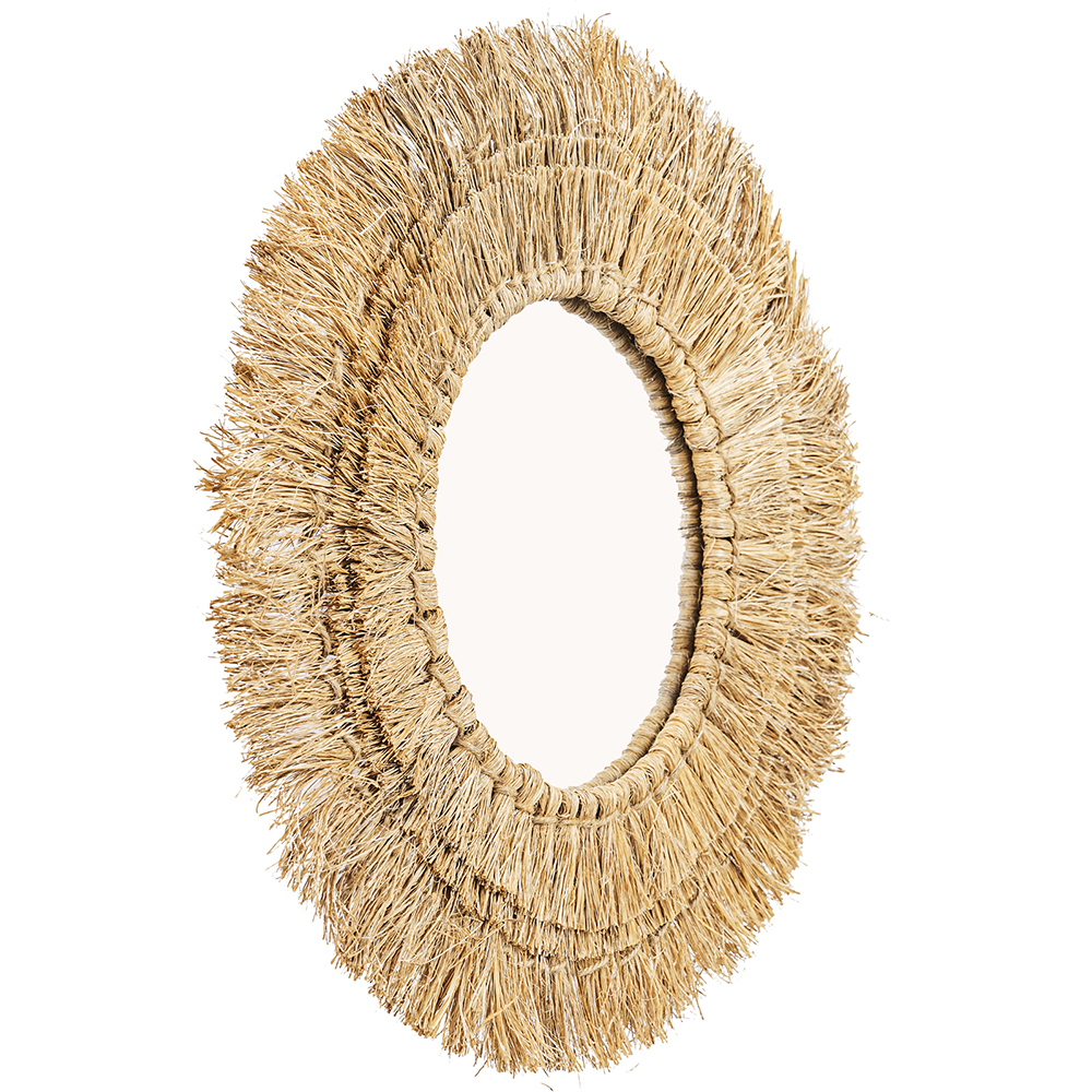  Espelho de Parede - Design Redondo Boho Bali (60 cm) - Qui