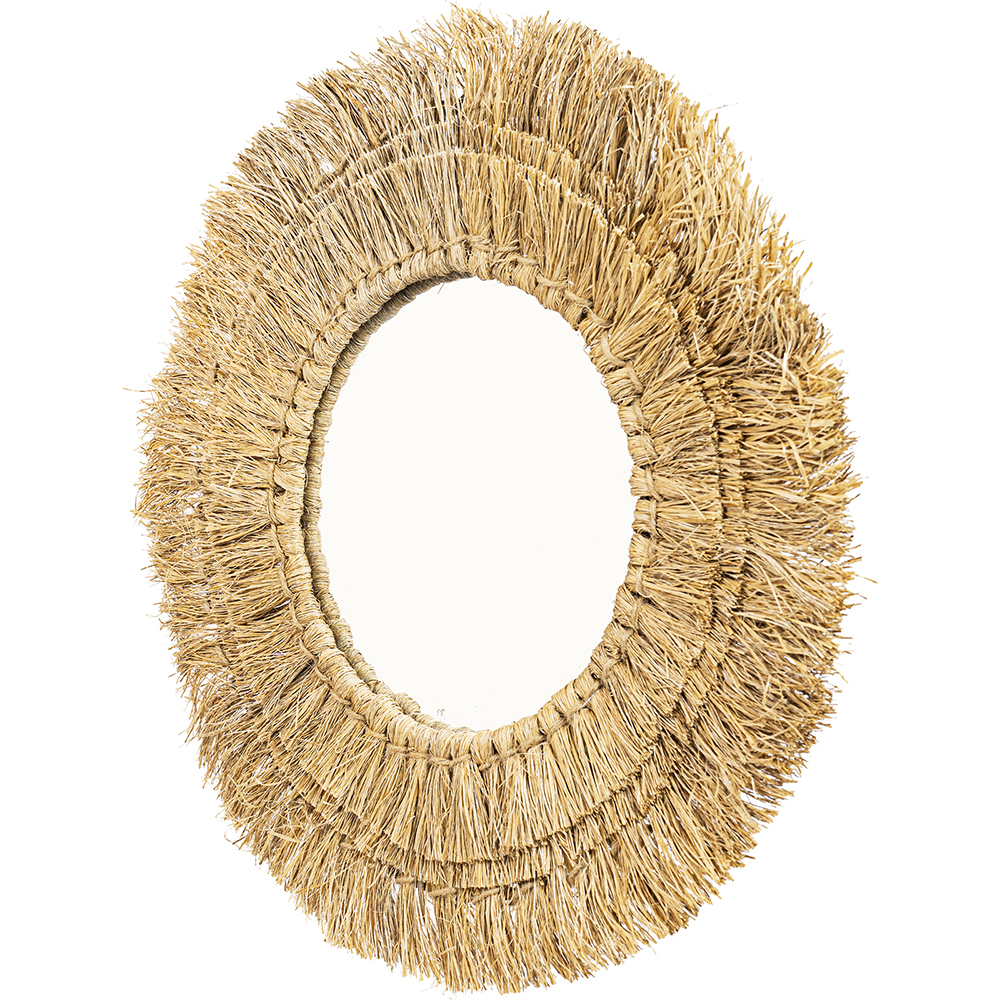  Espelho de Parede - Design Redondo Boho Bali (60 cm) - Qui