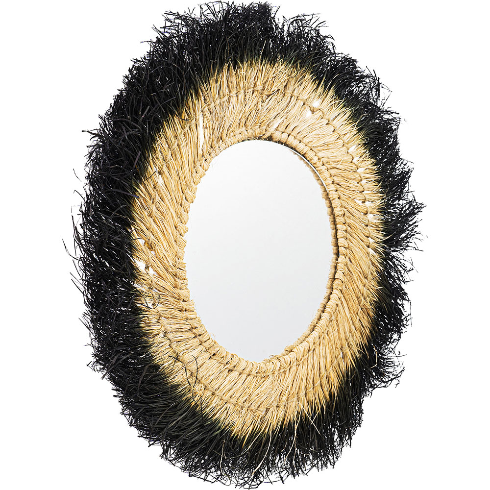  Espelho de Parede - Design Redondo Boho Bali (60 cm) - Melu
