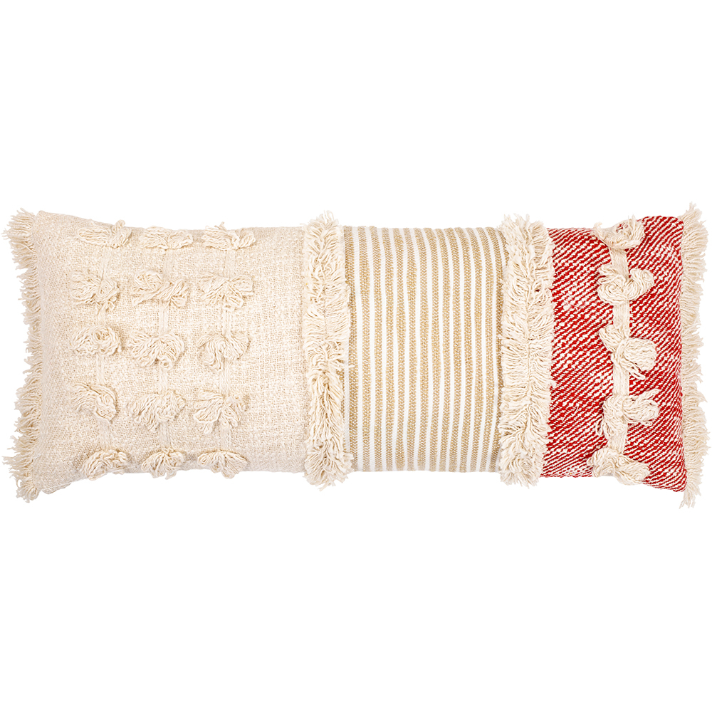 Almofada Retangular estilo Boho Bali em Algodão fronha + enchimento - Evanora 