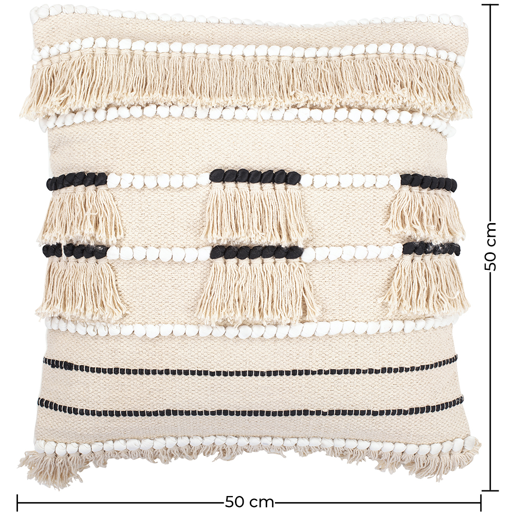 Almofada Quadrada estilo Boho Bali em Algodão fronha + enchimento - Joan