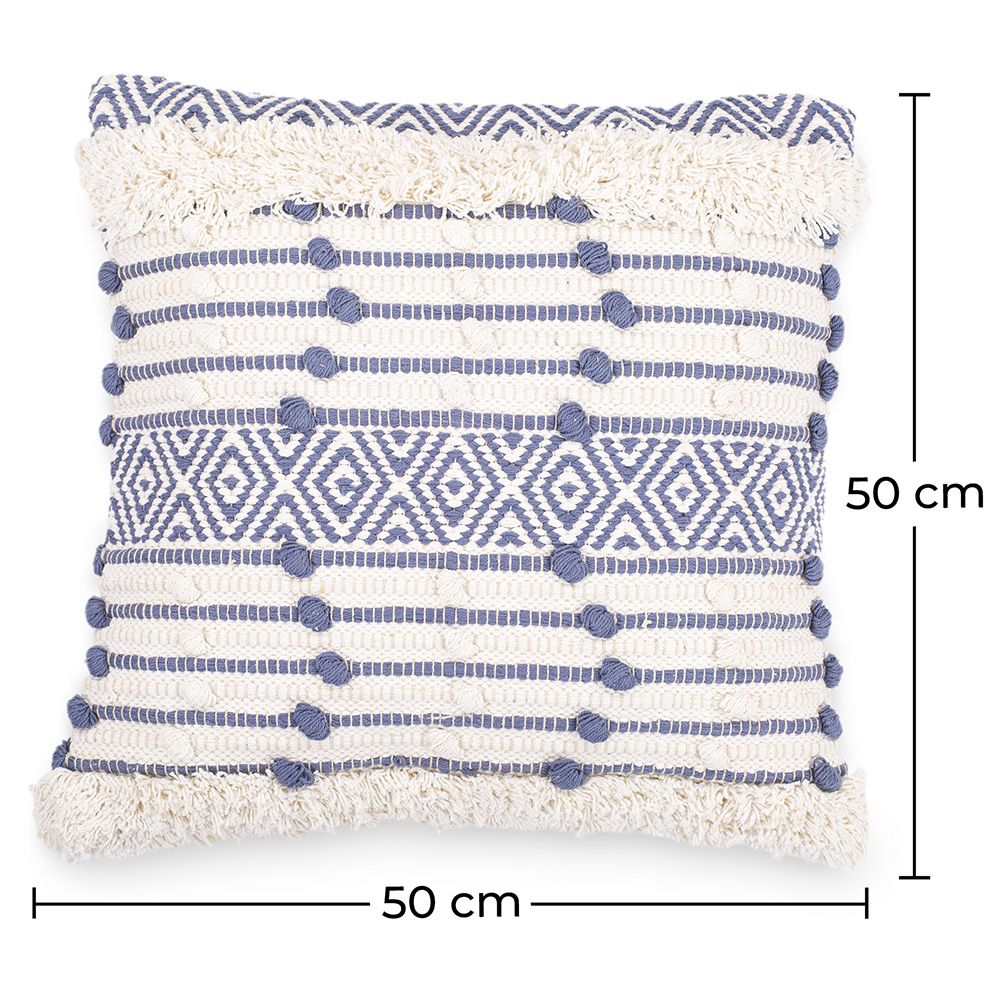 Almofada Quadrada estilo Boho Bali em Algodão fronha + enchimento - Laurie