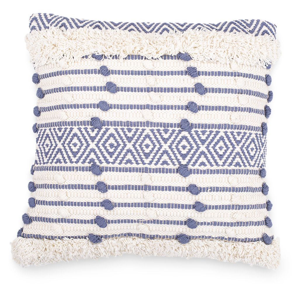 Almofada Quadrada estilo Boho Bali em Algodão fronha + enchimento - Laurie