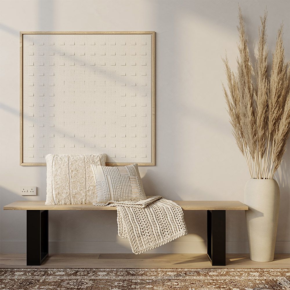 Almofada Quadrada estilo Boho Bali em Lã fronha + enchimento - Akasha
