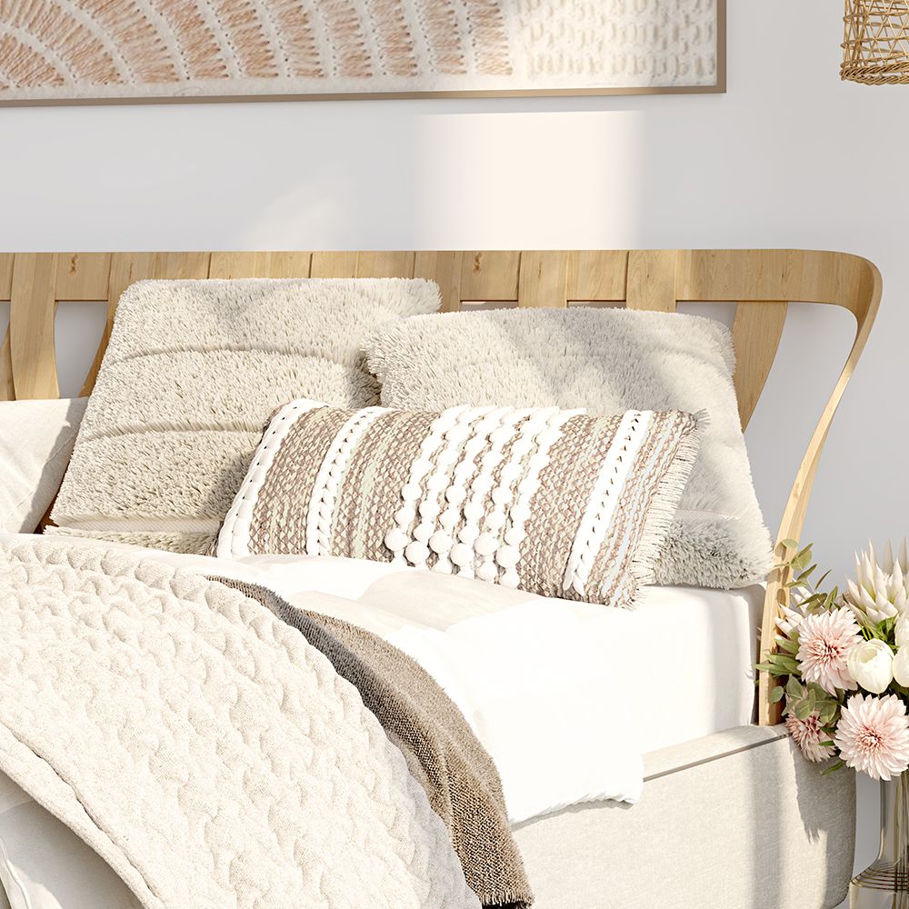 Almofada Quadrada estilo Boho Bali em Lã fronha + enchimento - Akasha