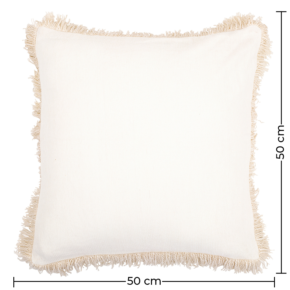 Almofada Quadrada estilo Boho Bali em Viscose fronha + enchimento - Atena