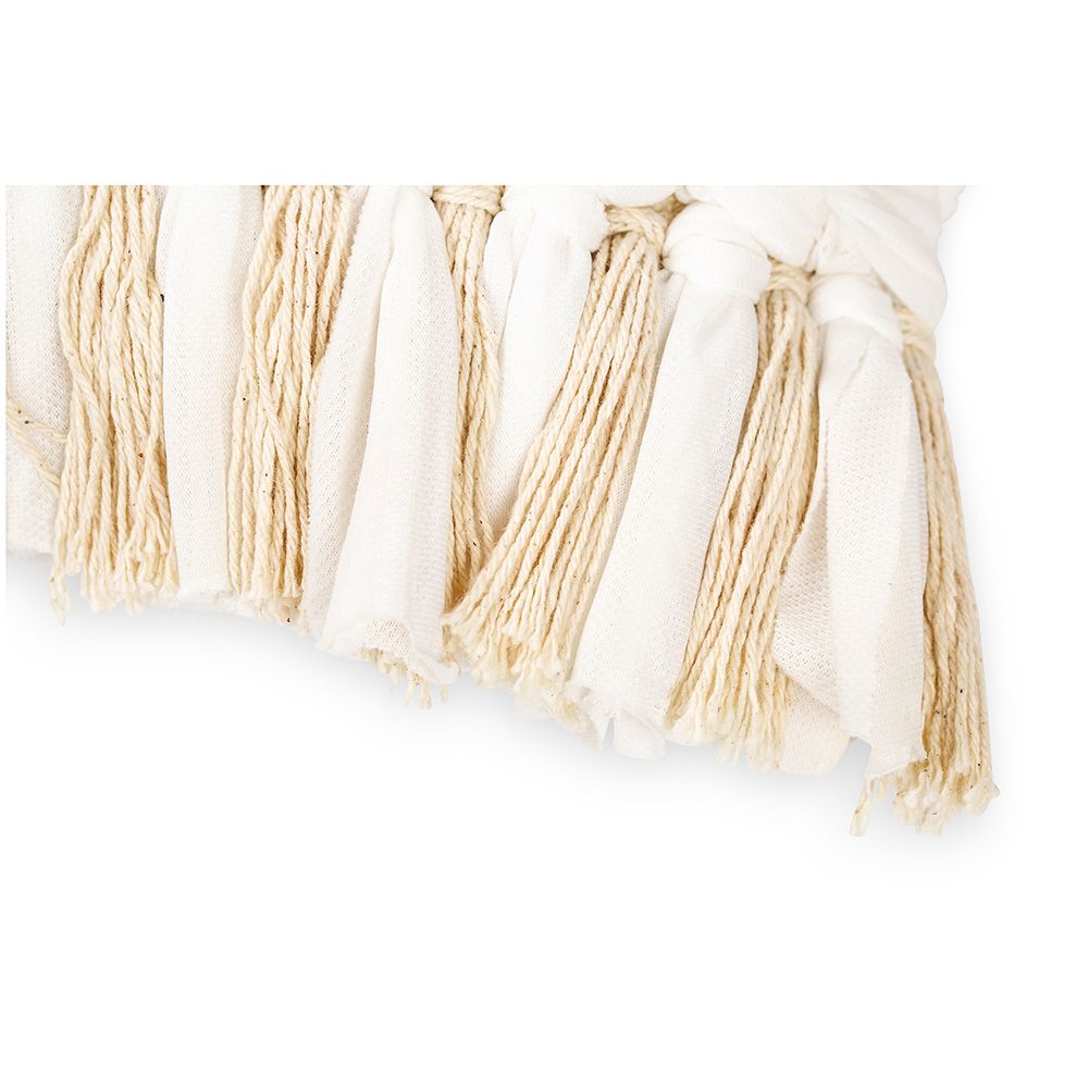 Almofada Quadrada estilo Boho Bali em Fio reciclado fronha + enchimento - Chloe