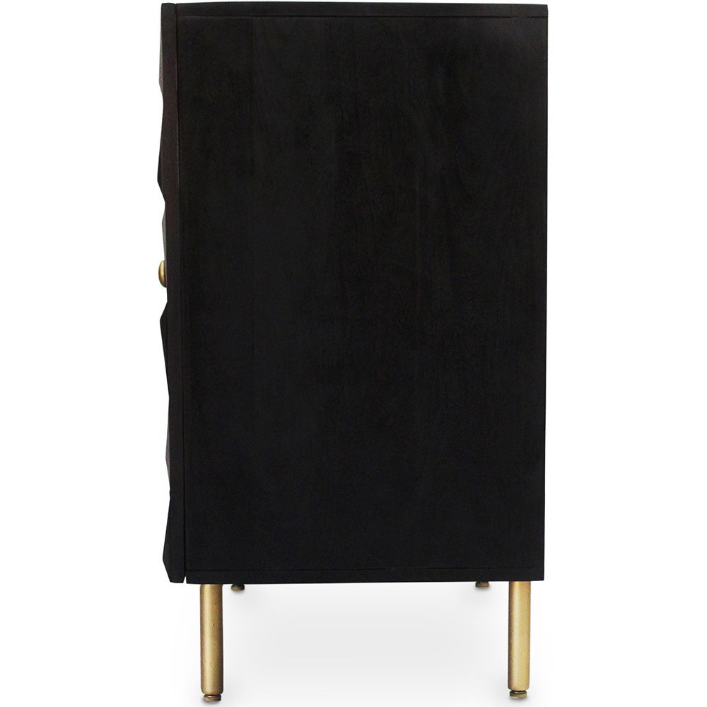 Aparador de Design em Madeira - Preto - Yab 