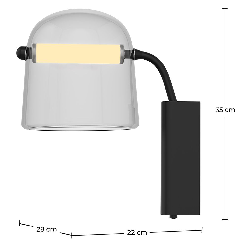 Aplique Candeeiro de parede de design moderno - Nam