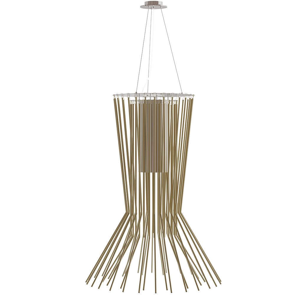 Luminária de teto dourada - Pendente de design - Cosmo
