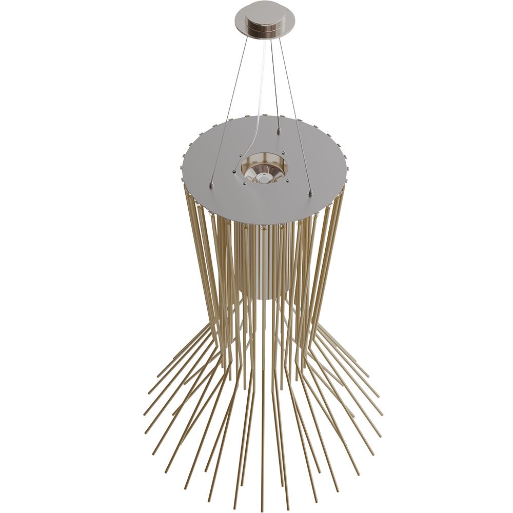 Luminária de teto dourada - Pendente de design - Cosmo