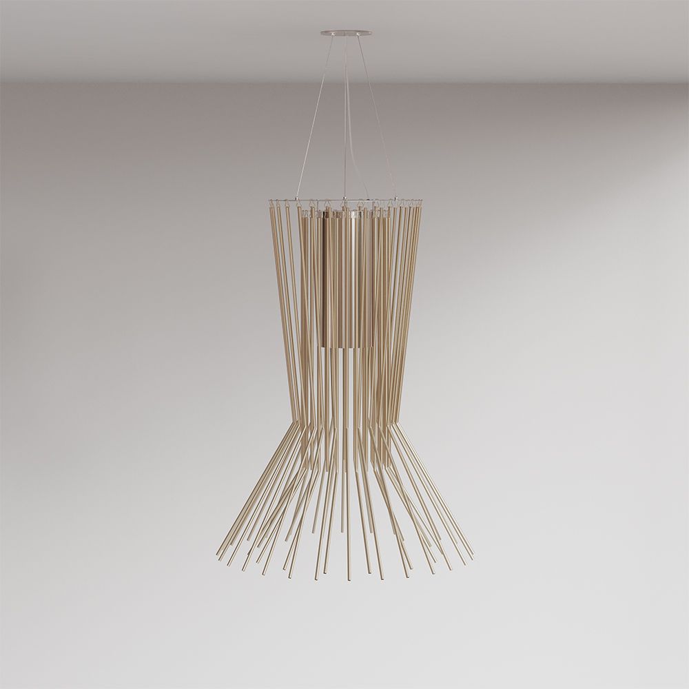 Luminária de teto dourada - Pendente de design - Cosmo