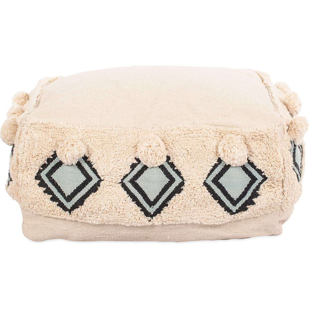 Pufe Quadrado Estilo Boho Bali em Algodão - Iris Bali