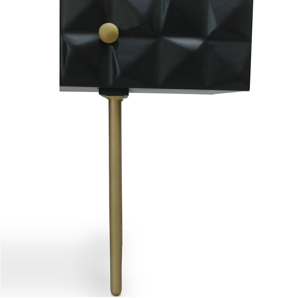 Console de Madeira - Aparador de Stile Vintage - Preto -  Fros