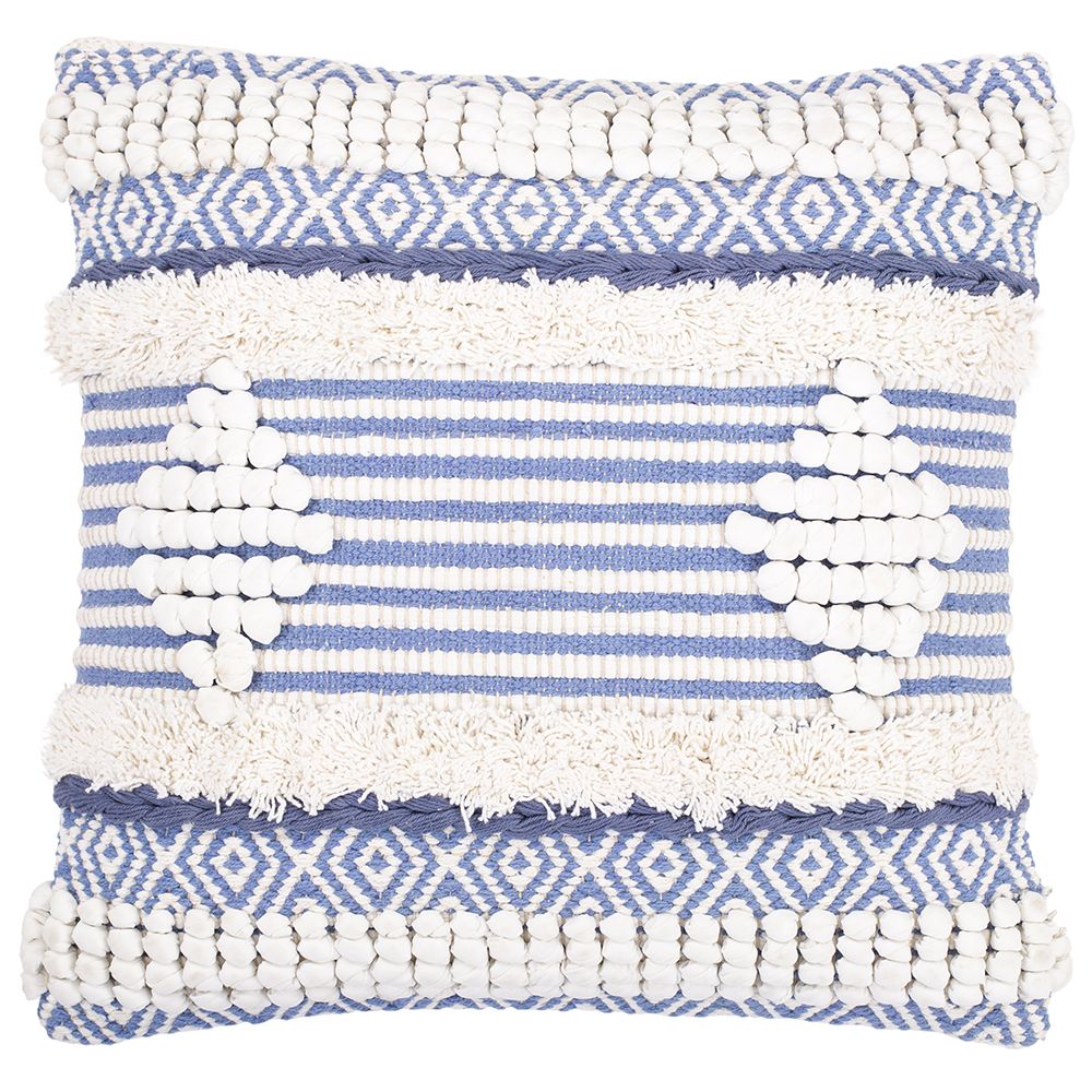 Almofada Quadrada estilo Boho Bali em Algodão fronha + enchimento - Luna