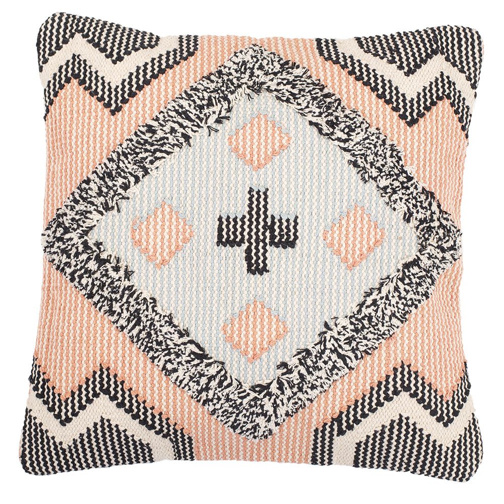 Almofada Quadrada estilo Boho Bali em Algodão fronha + enchimento - Revenna