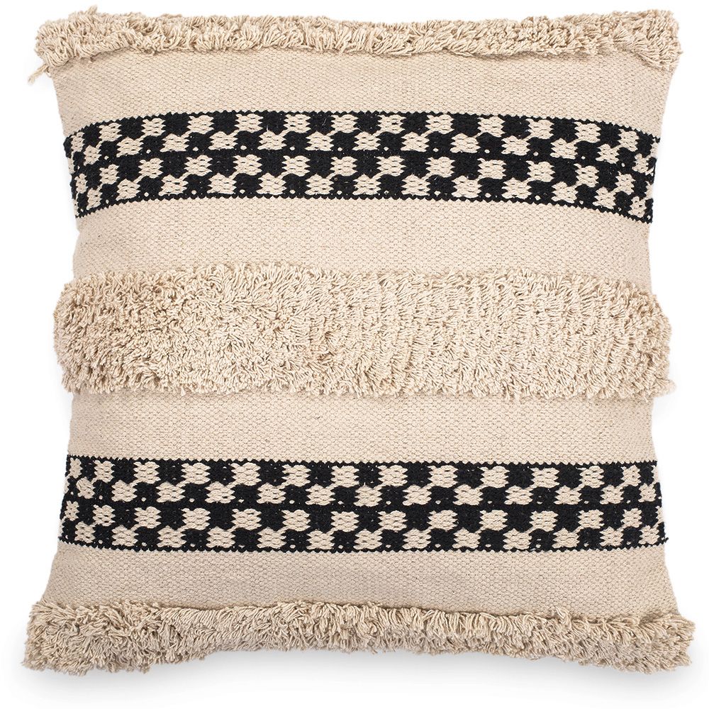 Almofada Quadrada estilo Boho Bali em Algodão fronha + enchimento - Sefra