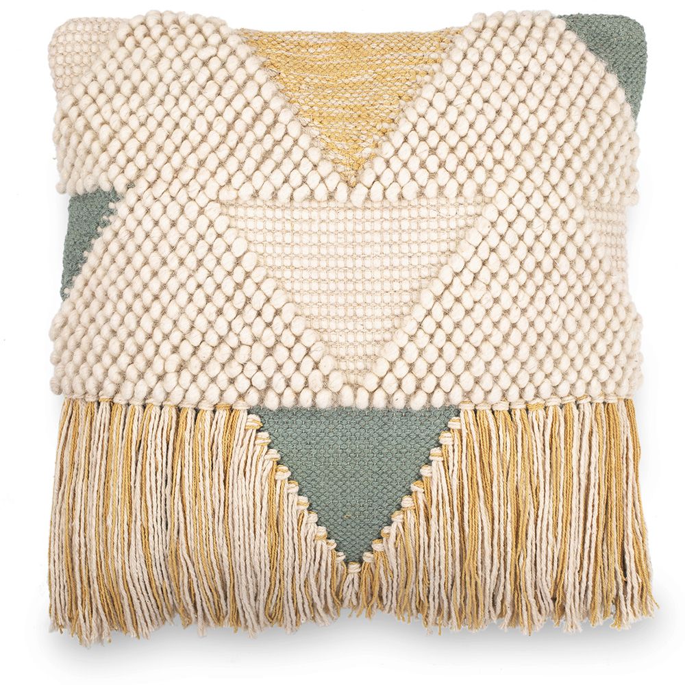 Almofada Quadrada estilo Boho Bali em Algodão fronha + enchimento - Metsal