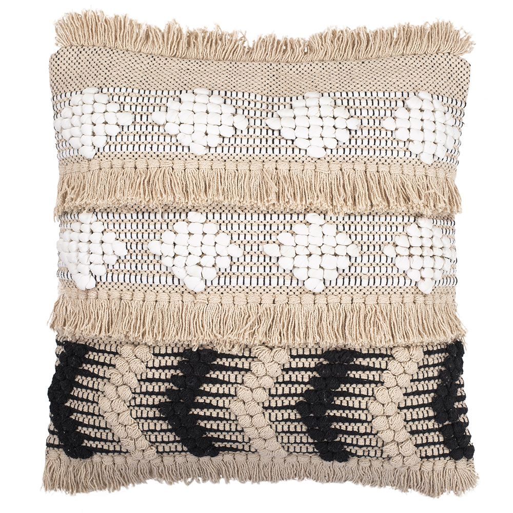 Almofada Quadrada estilo Boho Bali em Algodão fronha + enchimento - Wenda