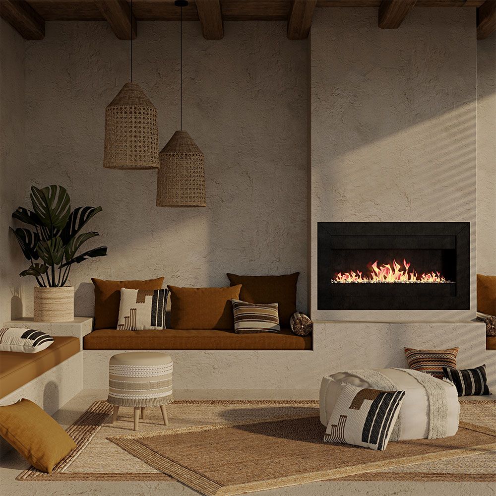 Candeeiro Suspenso de Rattan Natural Boho Bali- Grau