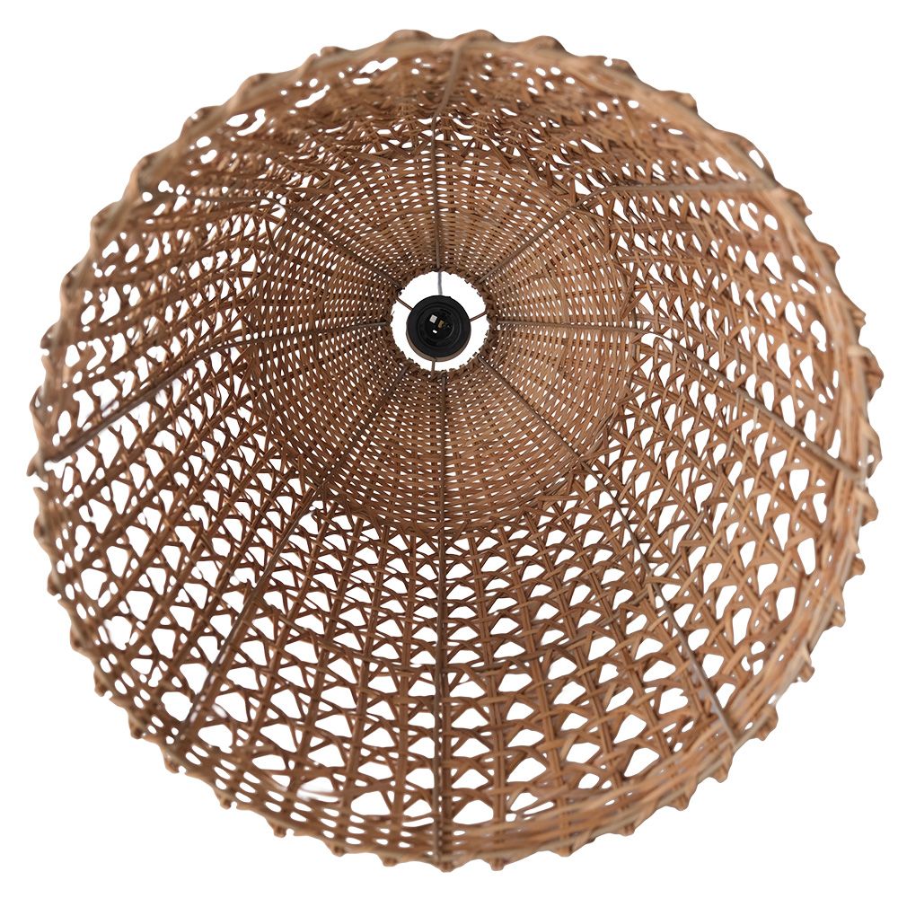 Candeeiro Suspenso de Rattan Natural Boho Bali- Grau
