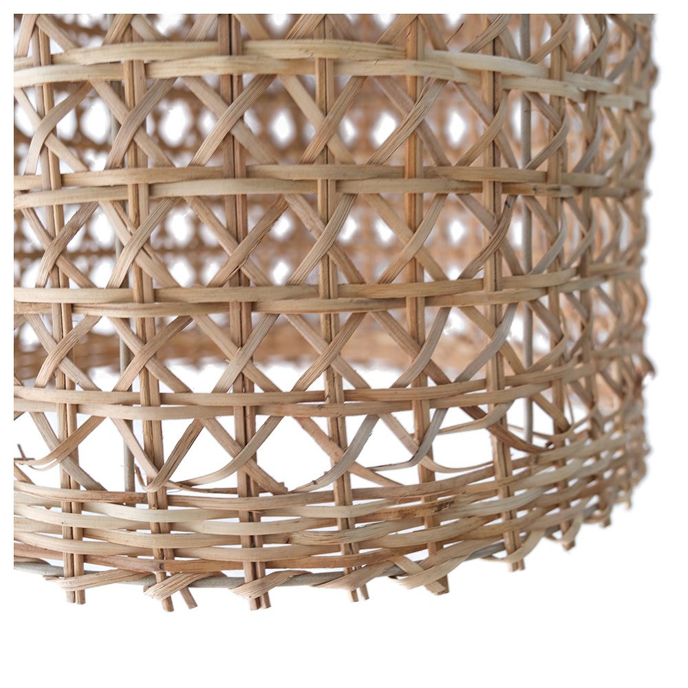 Candeeiro Suspenso de Rattan Natural Boho Bali- Grau