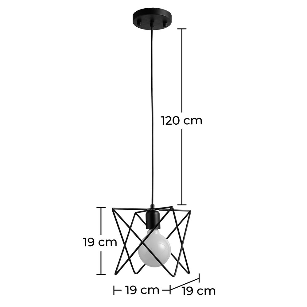 Luminária de teto - Luminária pendente de Desenho industrial - Star