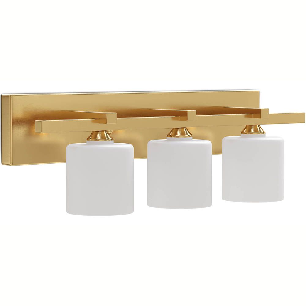 Luminária de Parede Dourada Envelhecida - Aplique de 3 Focos - Senda
