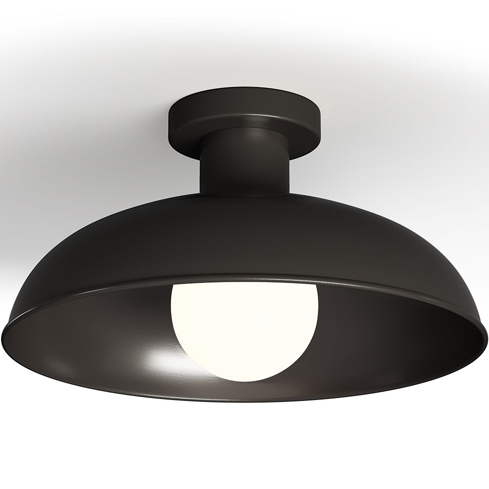 Luminária de Teto - Plafon Preto - Sine