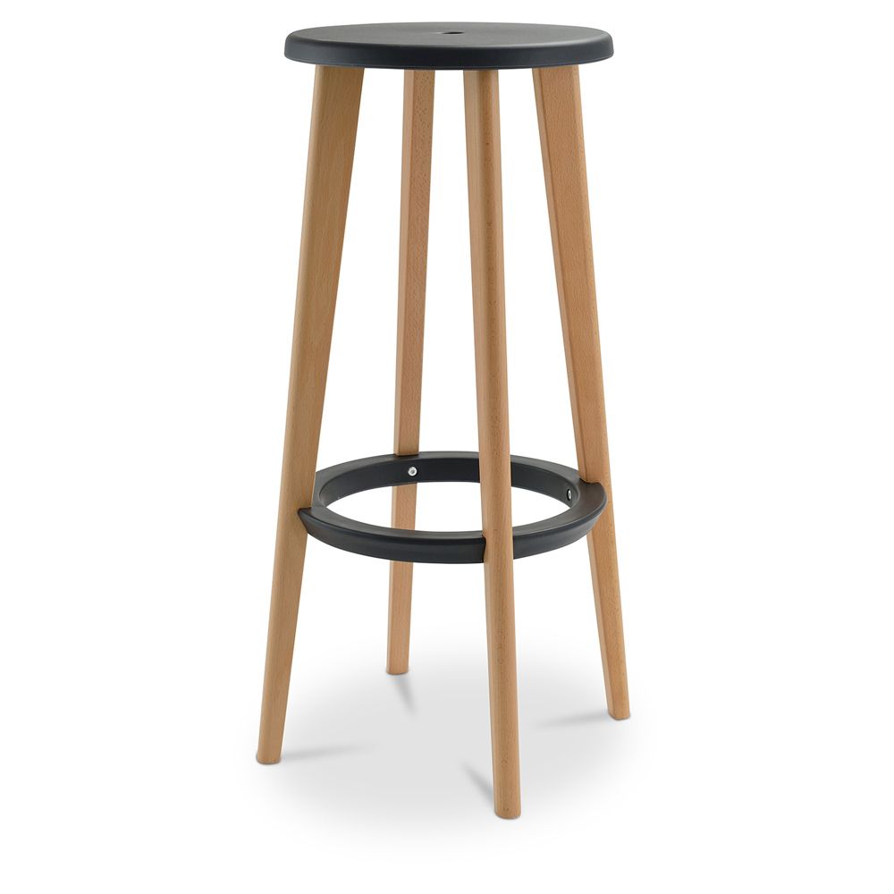 Tamborete de bar Cesar 76cm  - Madeira